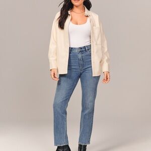 Abercrombie AF The Curve Love/ Ankle Straight Ultra High Rise Jean, Size 27/4